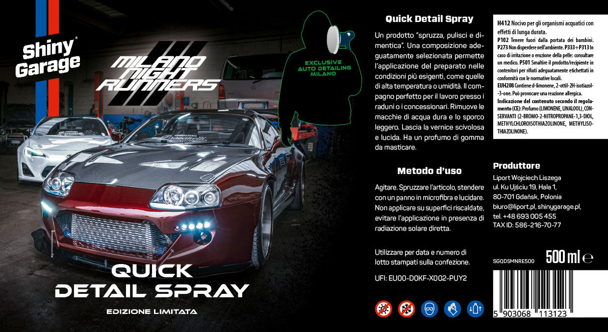 Shiny Garage Quick Detailer MilanoNightRuners